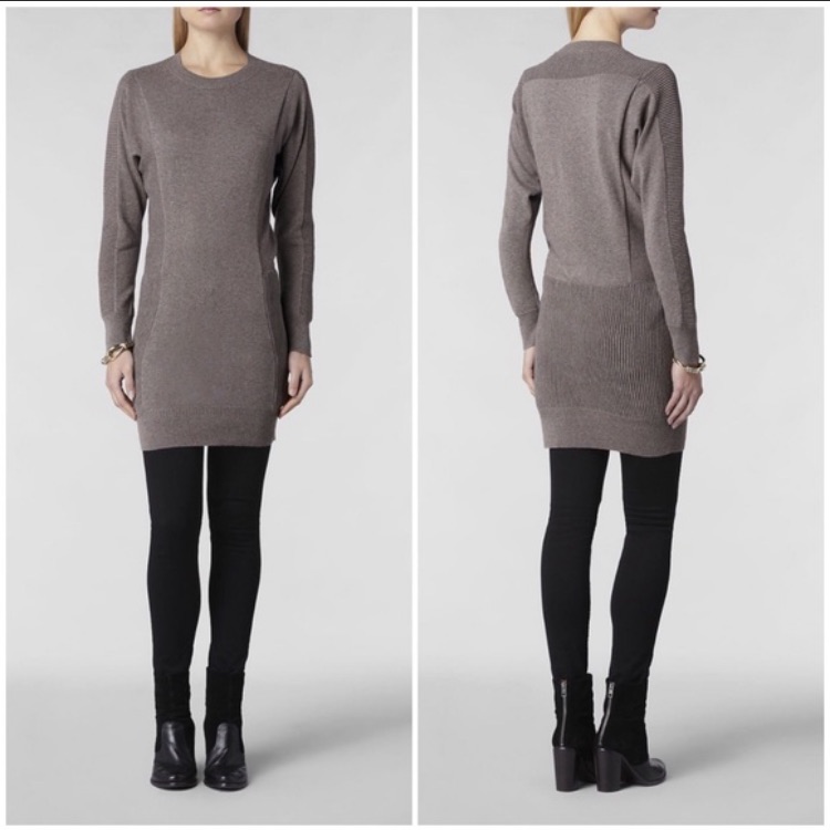 Allsaint Tide Dress In Fawn Size 4